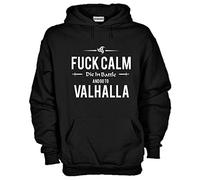 Settantallora - Felpa con Cappuccio KJ873 Did in Battle And Go to Valhalla Taglia XXL