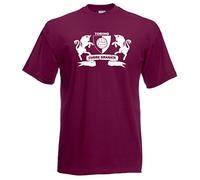 Settantallora Maglietta Uomo Ultras - T-Shirt in Cotone con Scritta Frontale Torino Cuore Granata - Idea Regalo per Tifosi e Appassionati di Calcio