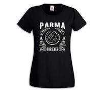 Settantallora - T-Shirt Maglietta Donna J2964 Old School Parma Calcio