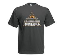Settantallora - T-Shirt Maglietta J1247 Ho Solo Bisogno di Andare in Montagna Taglia M