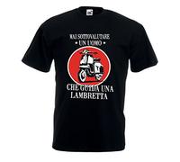 Settantallora - T-Shirt Maglietta J1707 Mai Sottovalutare Un Uomo Che Guida Uno Scooter