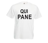 Settantallora - T-Shirt Maglietta J2533 Qui Pane Fun Inspired Taglia L