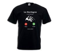 Settantallora - T-Shirt Maglietta J3345 La Montagna Mi Sta Chiamando e Io Devo Andare Taglia XL