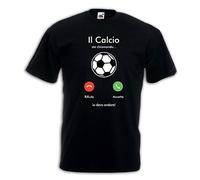 Settantallora - T-Shirt Maglietta J3347 Il Calcio Mi Sta chiamando e Devo Andare