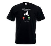 Settantallora - T-Shirt Maglietta J3675 Il Motocross Mi Sta Chiamando e io Devo Andare Taglia L