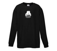 Settantallora - T-Shirt Maglietta Manica Lunga Bimbo J3652 Milano Edificio Ex Banco di Roma Architettura Taglia XL