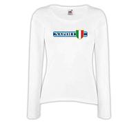 Settantallora - T-Shirt Manica Lunga Donna Napoli Tricolore