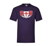 Settantallora T-Shirt Uomo Fiorentina 1926 Leoni Firenze | Grafica 1926 con Giglio Rosso e Leoni Araldici, T-Shirt Uomo 100% Cotone, Girocollo, Regular Fit