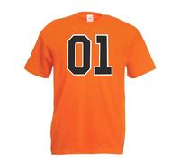 Settantallora T-Shirt Uomo Hazzard Generale Lee | Maglietta Serie TV Vintage in Cotone a Manica Corta | Idea Regalo per Fan Auto Anni '70-'80 (XL, Grafica 1)