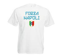 Settantallora T-Shirt Uomo Napoli Quarto Scudetto | Maglietta Celebrativa Campione d’Italia 2024/2025 in Cotone Morbido | Grafica Esclusiva 4 Scudetto (4° Scudetto, XL, Bianco)