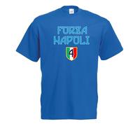 Settantallora T-Shirt Uomo Napoli Quarto Scudetto | Maglietta Celebrativa Campione d’Italia 2024/2025 in Cotone Morbido | Grafica Esclusiva 4 Scudetto (4° Scudetto, XXL, Blu Royal)