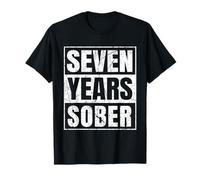 Sette Anni Sobrietà 7 Anni Sobriety Anniversary Maglietta