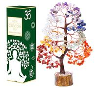 Sette chakra Albero della Vita cristalli curativi naturali portafortuna