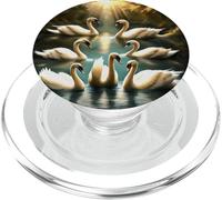 Sette cigni che nuotano PopSockets PopGrip per MagSafe