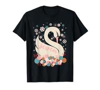 Sette cigni Una Nuotata 12 Giorni di Natale Fiocco di Neve Maglietta