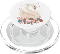 Sette cigni Una nuotata 12 giorni di Natale Fiocco di neve PopSockets PopGrip per MagSafe