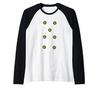 Sette di Denari [Carte Napoletane] Carte da gioco italiane Maglia con Maniche Raglan