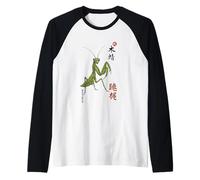 Sette Stelle Pregando Mantide Shaolin Kung Fu Maglia con Maniche Raglan