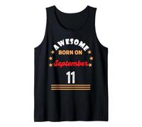 Settembre 11 Compleanno Fantastico Nato l11 Settembre Vintage Canotta