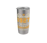 Settembre 1927 Vintage 99 Anni Fantastico 99° Compleanno Bicchiere termico in acciaio inox doppia parete