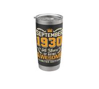 Settembre 1930 Vintage 96 Anni Fantastico 96° Compleanno Bicchiere termico in acciaio inox doppia parete