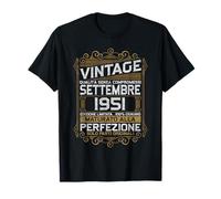 Settembre 1951 Vintage Maglia 75 Compleanno Anni Uomo Donna Maglietta