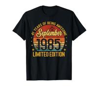 Settembre 1985 Edizione Limitata 41-Year-Old 41st Birthday Maglietta