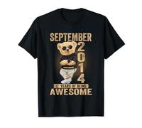 Settembre 2014 12° Compleanno 2026 Donne 12 Anni Orsacchiotto Maglietta