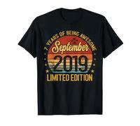 Settembre 2019 Edizione Limitata 7-Year-Old 7th Birthday Maglietta