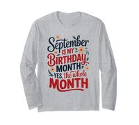 Settembre è Il Mese del Mio Compleanno Sì Tutto Il Mese Maglia a Manica