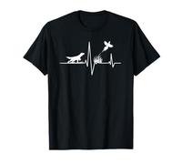 Setter Bird Flush Heartbeat Upland Cane da Caccia Maglietta