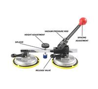Setter for cuciture da 4-1/2 pollici con ventosa a vuoto regolabile for giunzione di cuciture e livellamento Strumento professionale for l'installazione di controsoffitti for granito, pietra, marmo,