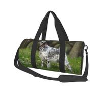 Setter inglese Animali domestici da prato Cani Setter inglese, Borsone da viaggio di grande capacità Borsa rotonda Borsa da viaggio sportiva Borsa da viaggio Borsa da fitness