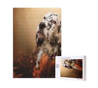 Setter inglese Autumn Pets Puppy Dogs Puzzle in legno da 300 pezzi per il divertimento della famiglia degli adulti