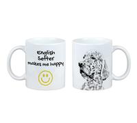 Setter inglese tazza con il cane Mi rende felice Art-Dog