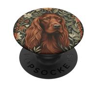 Setter Irlandese Inglese Country Vintage Flore PopSockets PopGrip Adesivo