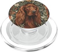 Setter Irlandese Inglese Country Vintage Flore PopSockets PopGrip per MagSafe