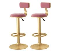Setti di Sedia a Basso Pub e Bar Stool con Trave in Velluto per Il Divano e Lo Studiolo, capacità di Carico Massima 300 lb (A)