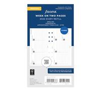 Settimana personale su due pagine appuntamenti orizzontale 2025