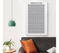 Settimane del mio calendario di sostentamento, poster da parete senza