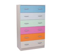 Settimino cassettiera MULTICOLOR 6 cassetti