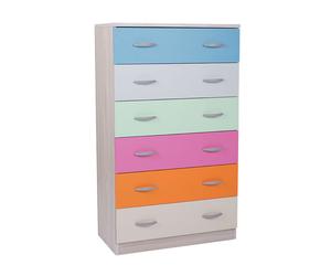 Settimino cassettiera MULTICOLOR 6 cassetti