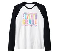 Settimo anno scolastico vibrante Maglia con Maniche Raglan