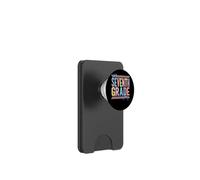 Settimo Grado Colorato Retro Ritorno A Scuola PopSockets PopWallet per MagSafe