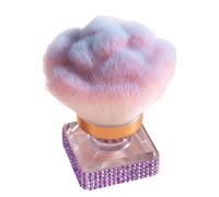 Setting Powder Brush, Nail Dust Brush, Manicure Cleaning Accessory, Soft Bristles Make Up Tool for Contouring, Highlighting, Nail, Pedicure, 2.76x1.57x1.57 Inches