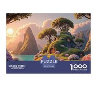 Setting Sun Shines on The Lake 1000 Pezzi Cartone Robusto Puzzle Fairy Tale Landscape Antistress Gioco Creativo Puzzle Per Bambini 70x50cm/1000pcs