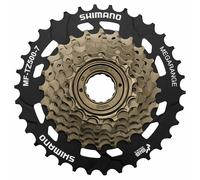 SETTUPLA MEGARANGE RUOTA LIBERA 7 VELOCITA' MF-TZ500 ARGENTO 14-34 BICI SHIMANO