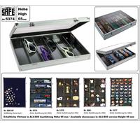Aluvitrinen Orologi Lavare 6 scomparti 275x57x55mm Safe 5874 395x300x65mm