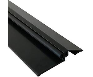 Seuil de porte (PMR) avec joint, Laqué noir, 1m - HOMEWELL