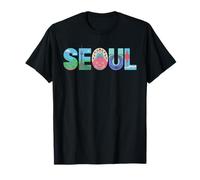 seul, corea sud, culturale, simboli, hanbok, orizzonte Maglietta